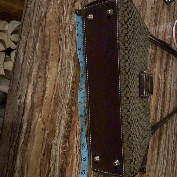 Gucci like bag in brown and tan with magnetic buckle - Picture 9 of 10